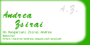 andrea zsirai business card